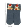 thumbnail image 3 of Hometravel Pair of Christmas Socks, Cute Cartoon Design Mid-Crew Socks, Holiday Themed Socks for Autumn Winter Warmth, Festive Footwear for Cold Weather, 3 of 6