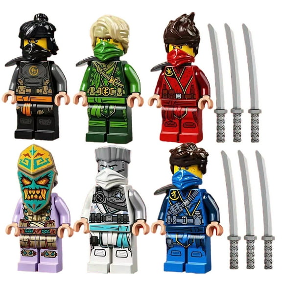 6Pcs Mini Building Block Interactive Early Education Entertainment Anime Characters Boy and girl Puzzle Toy Boy and girl Products