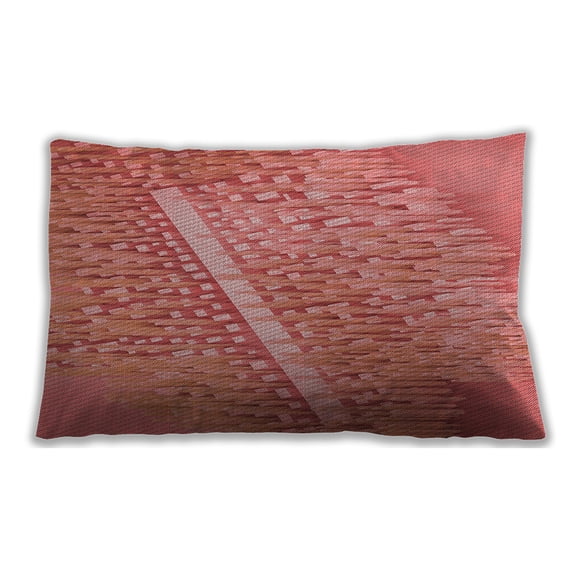 Ahgly Company Outdoor Rectangular Contemporary Lumbar Throw Pillow, 13 inch by 19 inch