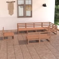 thumbnail image 1 of vidaXL 8 Piece Garden Lounge Set Honey Brown Solid Pinewood, 1 of 1