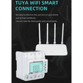 thumbnail image 3 of 3 Phase 4 Wire 100A Tuya WiFi Smart Bi-Directional Energy Power KWh Meter over Under Voltage Protector over Load Protect,1 x Bi-Directional Energy Power kWh Meter,White, 3 of 8