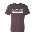 thumbnail image 2 of Wild Bobby, Outnumbered Dad with Girls Gift, Father's Day, Men Premium Tri Blend Tee, Vintage Purple, Small, 2 of 3
