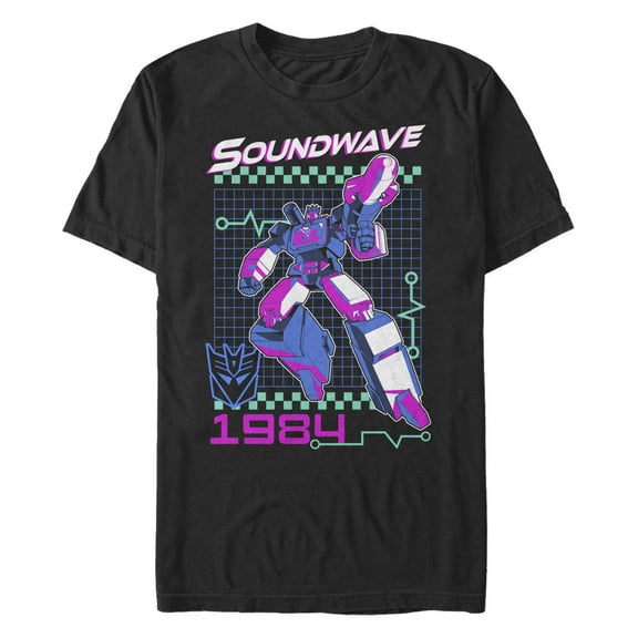 Men's Transformers Soundwave Retro  Graphic T-Shirt