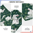 thumbnail image 6 of FORMRS Kids Pajama Pants with Pockets Size 6-8Y Boys Lounge Sleep Bottoms, Green Bunny Pattern, 6 of 8