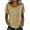 Beige, variant on Women's Loose Short Sleeve Blend Hollow Out Yoke Boho Top Light Blue XL