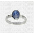 thumbnail image 3 of JewelryLoversZone 925 Sterling Silver Blue Star Sapphire Ring, Retro Design Ring Handmade Jewelry Perfect for Engagement, Wedding Silver 7, 3 of 5