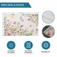 thumbnail image 6 of Pink Purple Flower Placemats Set of 6, Spring Farmhouse Country Floral Leaf Placemats for Dining Table, Place Mats for Kitchen Tabletop, Waterproof Wipeable Dining Table Mats Set, 6 of 9
