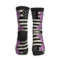 thumbnail image 2 of Athletic Socks Lupus Cancer Awareness Flag Sport Running Calf Socks Crew Socks for Men Women, 2 of 7