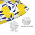 thumbnail image 3 of Honeii Tropical Lemon Print Pillow Cases,Plush Throw Pillow Covers,Decorative Pillowcase for Sofa, Couch, Living Room-20"x30", 3 of 6