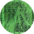 thumbnail image 1 of Ahgly Company Indoor Round Oriental Green Industrial Area Rugs, 5' Round, 1 of 4