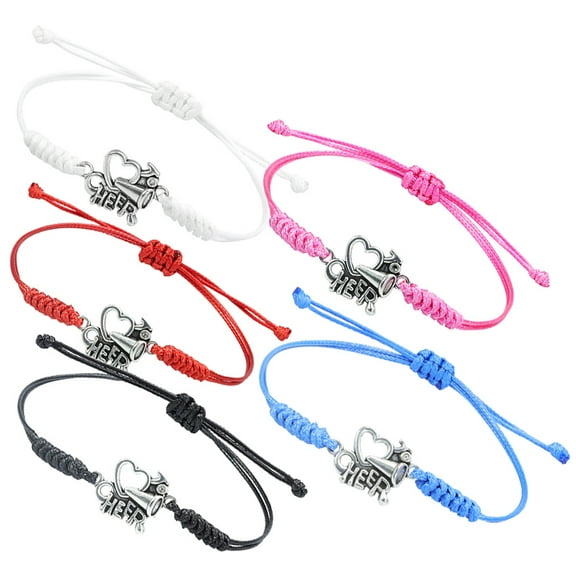 Hemoton 5 Pcs Cheer Bracelet for Boys Cheerleading Bracelets 8.00X8.00X0.50CM