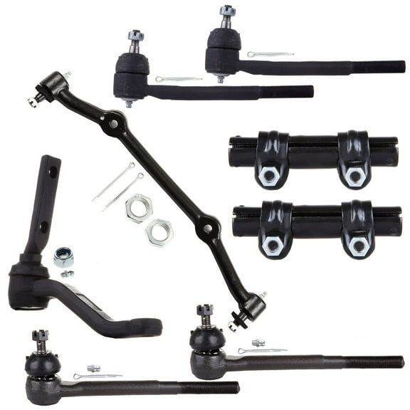 Scitoo 8Pc Frotn Tie Rod End Adjusting Idler Arm Center Link Parts Fit For Chevrolet S10 RWD 1983-1995
