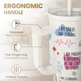 thumbnail image 3 of Vaso para beber SANDJEST Nurse Vaso, 40 oz, mango, pajita, 3 of 8