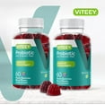 thumbnail image 3 of VITEEY Probiotic Gummies with Prebiotic Fiber, Gut & Immune Support, Berry Flavor 60 Count, 2 Pack, 3 of 7