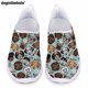 thumbnail image 1 of Zapatos planos informales de verano para mujer con diseño de estampado de cachorros de Doginthehole, zapatos de malla ligeros y transpirables para enfermería hospitalaria, 1 of 5
