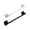 Long White Black, variant on 2pcs Waterproof Home Kitchen Wall Over Cabinet Towel Bar Hand Towel Shelf Towel Rail Hanger Self Sticky Strong Carrying Capacity Long White Black