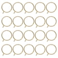 thumbnail image 1 of Unique Bargains Rings for Curtain Rods, 2' Metal Curtain Ring with Eyelets Pack of 20, Gold Tone, 1 of 7