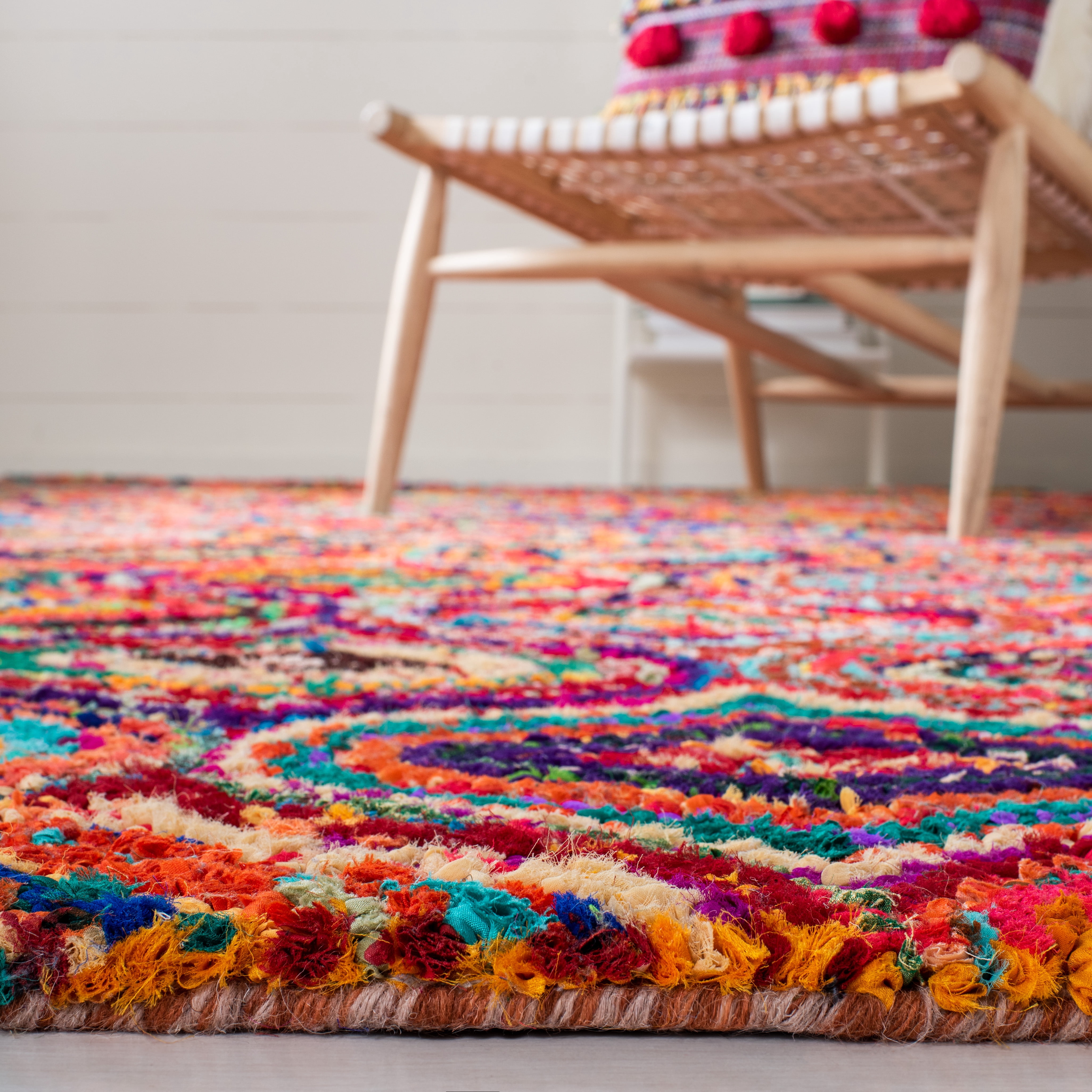 SAFAVIEH Nantucket Valerie Abstract Runner Rug, Yellow/Multi, 2'3" x 9'