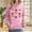 Pink(New), variant on PNTUTB Women's Christmas Cute Printed Off Shoulder Pocket Long Sleeved Hooded Drawstring Pullover Casual Loose Sweatshirt