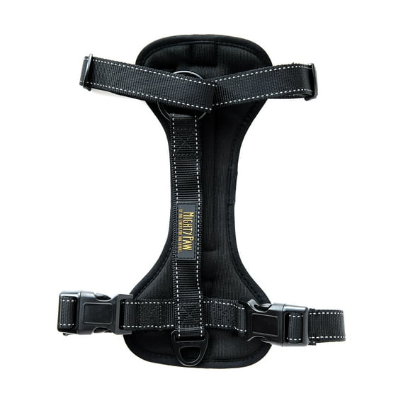 Mighty Paw Car Dog Harness, Vehicle Safety Harness with Adjustable Straps and Soft Padding, Doubles as a Standard Harness with a No Pull Front Leash Attachment