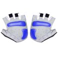 thumbnail image 4 of 1 par de guantes de ciclismo transpirables y antideslizantes, guantes deportivos de medio dedo, talla M (azul), 4 of 8