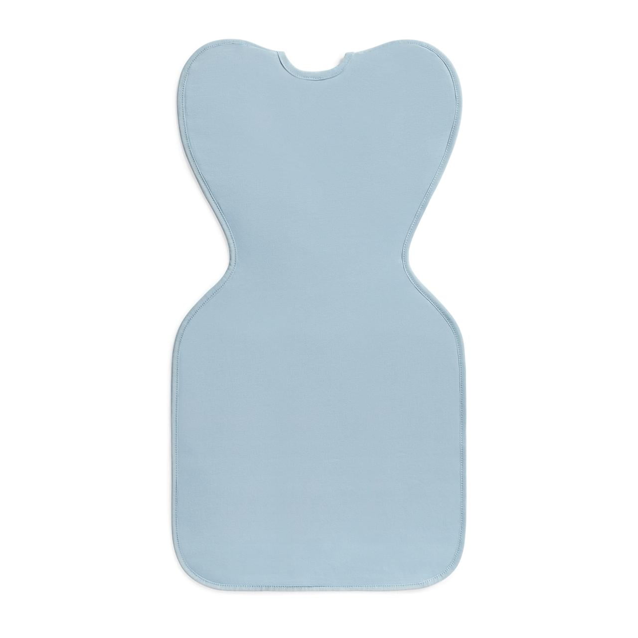Love to Dream Swaddle Up LITE Cotton 0.2 TOG Baby Sleep Sack, Arms Up Design, Twin Zipper, Small 8-13 lbs, Light Blue