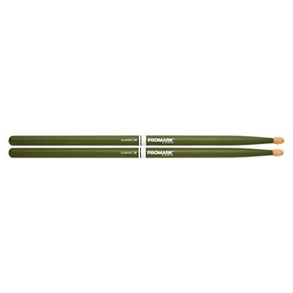Promark Classic 5B Green Drumsticks