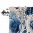 thumbnail image 2 of Valances for Windows Rod Pocket Short Curtain for Bathroom Living Room Bedroom 1 Panel 54x18in, 2 of 9