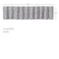 thumbnail image 2 of VHC Brands Frayed Lattice Curtain Valance, Creme & Black, 16x90, 2 of 6