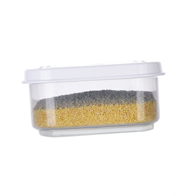 Household Food Storage Container Set Transparent Vacuum Lid Jars Cereals Flour Durable Sealable Organiser -