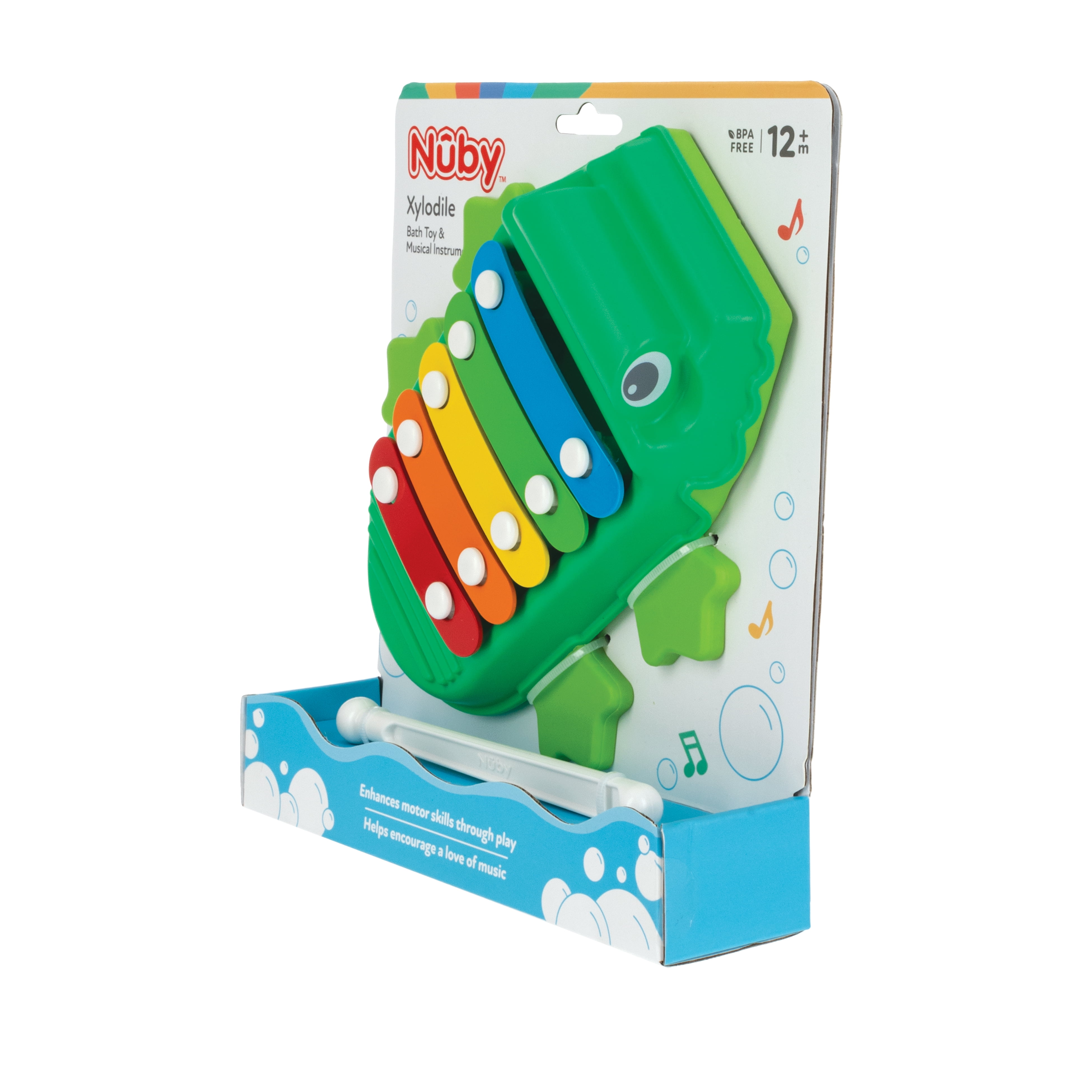 Nuby Xylodile Toddler Bath Toy and Musical Instrument for Kids