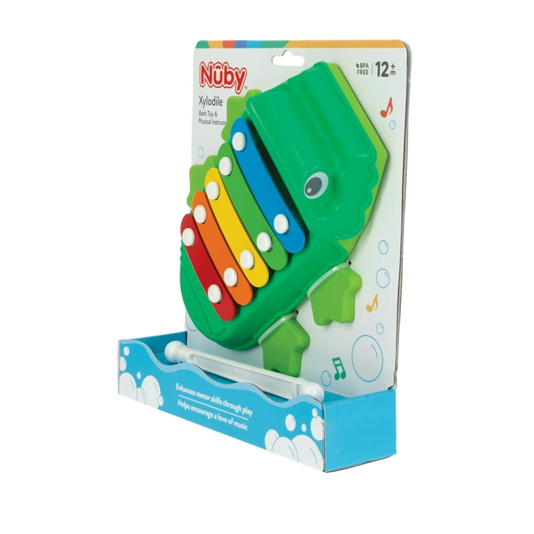 Nuby Xylodile Toddler Bath Toy and Musical Instrument for Kids