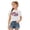 White, variant on Girls 4th of July Patriotic Shirts Graphic Tees USA American Flag Short Sleeve Tunic Tops