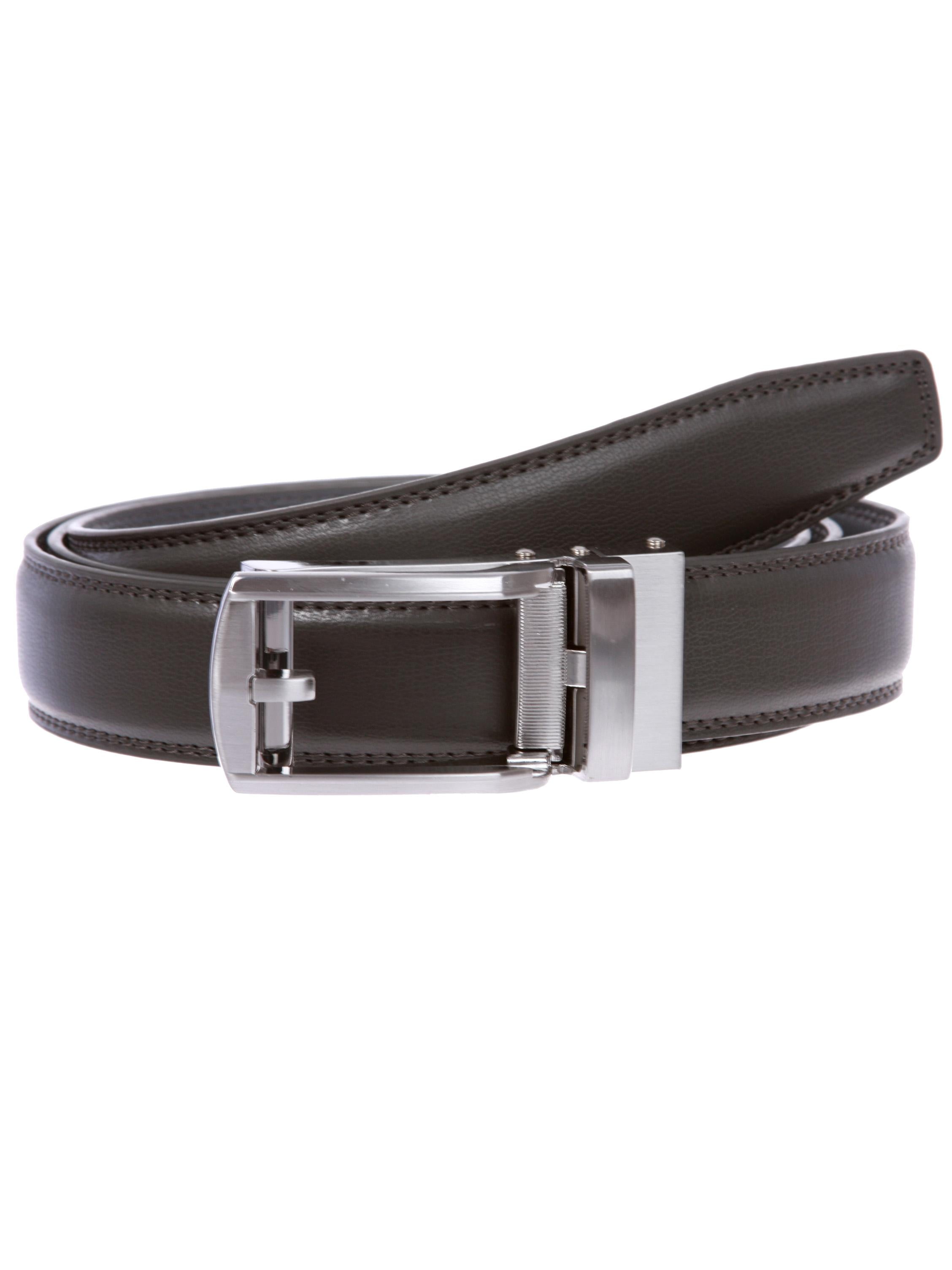 Men's Microfiber Adjustable Automatic Ratchet Slide Perfect Fit Belt ...