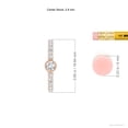thumbnail image 3 of ANGARA Natural Bezel-Set Diamond Hoop Earrings in 14K Rose Gold for Women (Size-2.8mm| Color-G| Clarity-VS2) | April Birthstone, Anniversary, Jewelry Gift for Women | Natural Diamond Earrings, 3 of 7