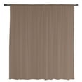 thumbnail image 2 of Pure Brown Semi Sheer Curtains Drapes for Living Room, Bedroom, French Doors Window 54 Inches Long, Simple Solid Color Rod Pocket Chiffon Curtain Drapery Voile Draperies Panel, 2 of 6