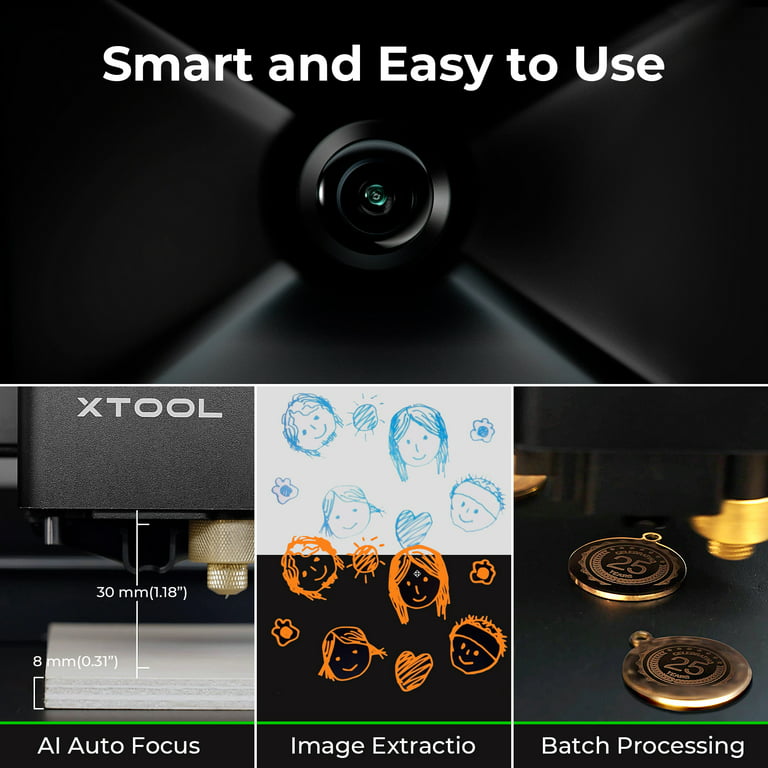 Smart xTool M1 Compact 3-in-1 Powerful Laser & Blade Cutting Machine