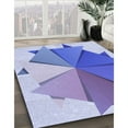 thumbnail image 2 of Ahgly Company Indoor Square Patterned Periwinkle Purple Area Rugs, 3' Square, 2 of 6