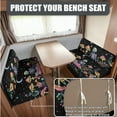 thumbnail image 4 of FOR U DESIGNS Skull Mushroom Moon Star Print 3 Pcs RV Dinette Cushion Covers with Pillowcase Non-Slip Sofa Protector Comfortable 2 Seat Sofa Chair Cover Slipover for Travel Trailer Couch, 4 of 8