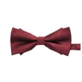 thumbnail image 2 of Men's Fashion Solid Color Double Layer Bow Tie, Formal Business Accessory for Weddings & Parties, Polyester Pre-Tied Necktie for Daily Wear, 2 of 3