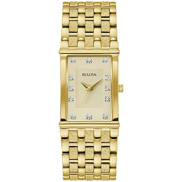 Bulova Modern Diamond Markers Bracelet Watch, 26mm