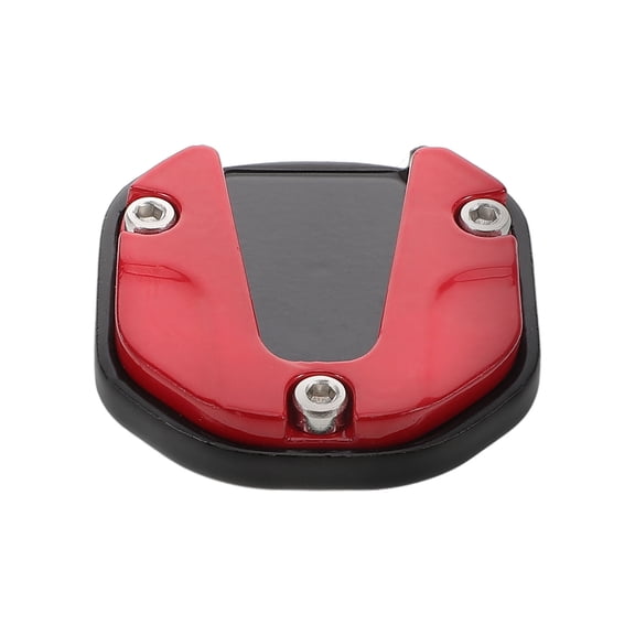 EXHUMKY Motorcycle Kickstand Plate Aluminum Alloy Red For And Motorcycle 1Pcs 2.16X1.97X0.45In