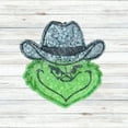 thumbnail image 6 of Grouch in Cowboy Hat Green Monster Stole Christmas Car Freshie Silicone Mold 4.1x4.1x0.8 Aroma Beads Holiday DIY Rounds Cardstock Oven Safe, 6 of 6