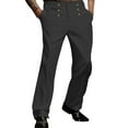 thumbnail image 1 of Pantalon Habillé Homme à devant Plat avec Ajustement Extensible Confortable pour Tenue d'Affaires et Usage Quotidien, 1 of 9