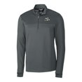 thumbnail image 2 of Men's Cutter & Buck  Gray Omaha Storm Chasers Traverse Stripe Stretch Quarter-Zip Pullover Top, 2 of 3
