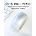 thumbnail image 5 of Macally Apple Wireless Keyboard and Mouse for Mac - Dual Mode (Bluetooth + Wired) - Multi-Device, Rechargeable - Mini Wireless Keyboard and Mouse Combo for MacBook, iPad, Mac Mini/Air/Pro (Silver), 5 of 9