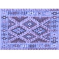 thumbnail image 1 of Ahgly Company Indoor Rectangle Abstract Blue Contemporary Area Rugs, 2' x 3', 1 of 4