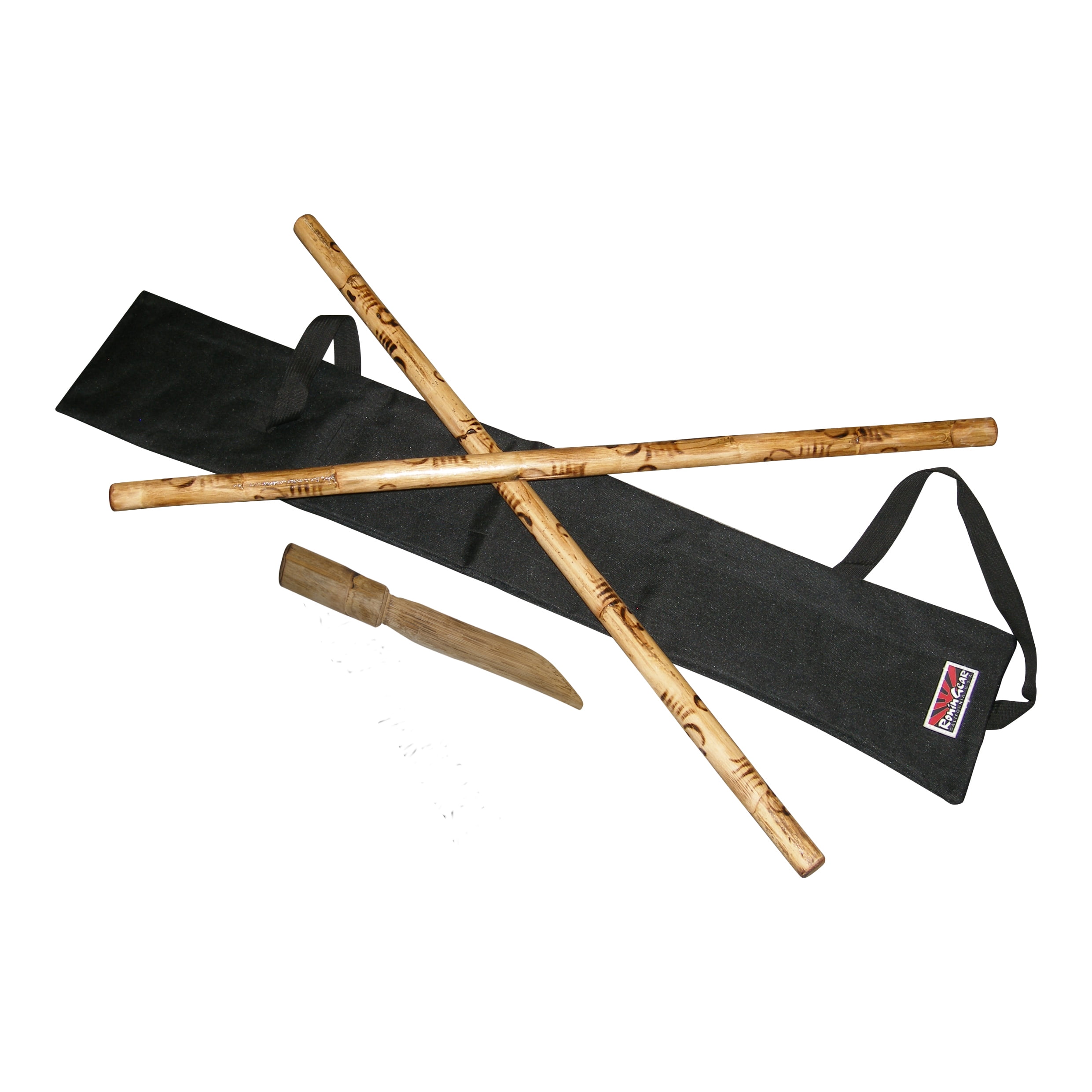 Deluxe Escrima Kali Arnis Rattan Stick Set 55 Value! Plus Weapons Case