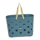 thumbnail image 5 of Bolsa de mano lavable, organizador de cesta de baño, cesta de baño, diseño de corazón, cesta de baño hueca azul, 5 of 9