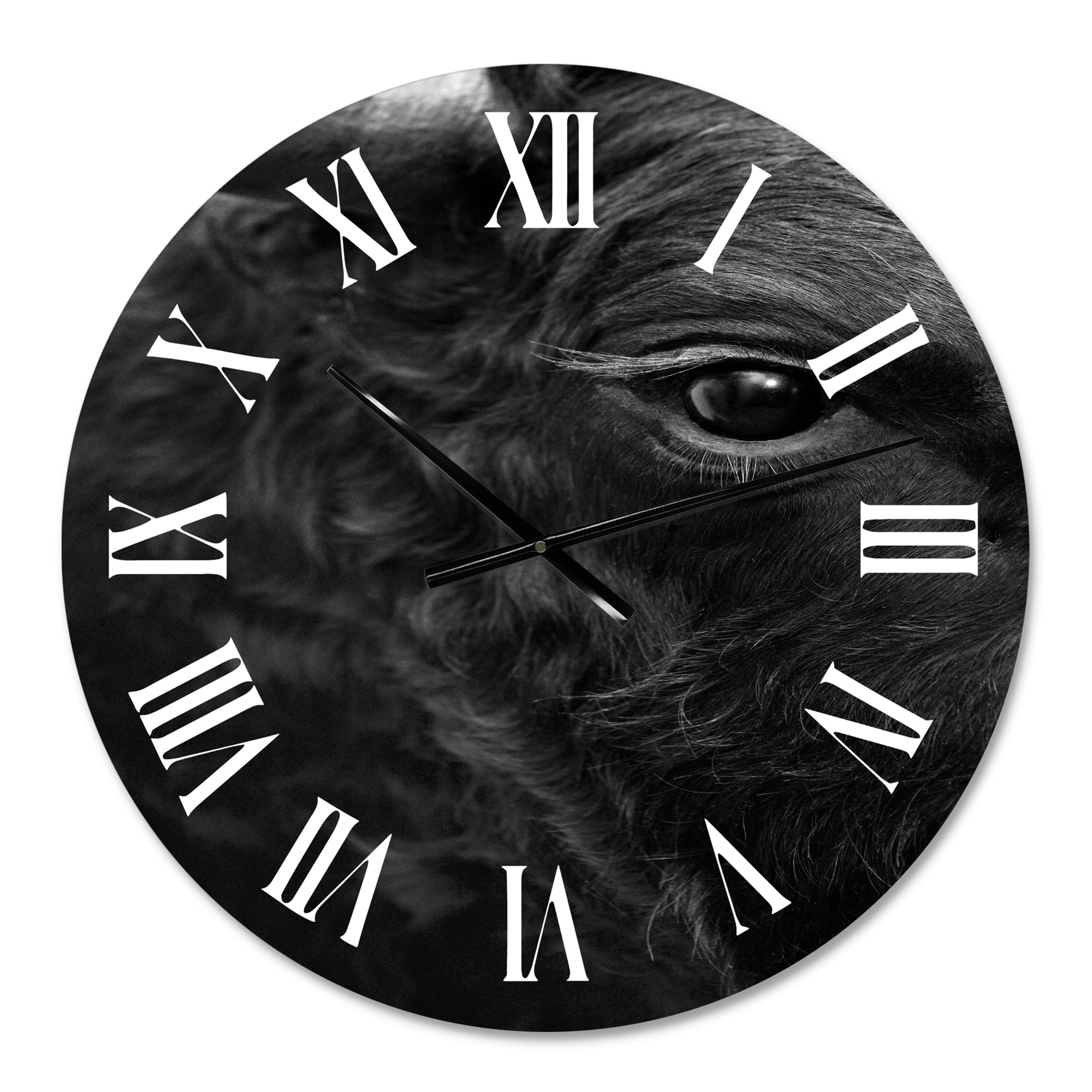 Designart 1 in Quartz Farmhouse Wall Clock